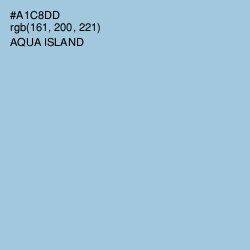 #A1C8DD - Aqua Island Color Image
